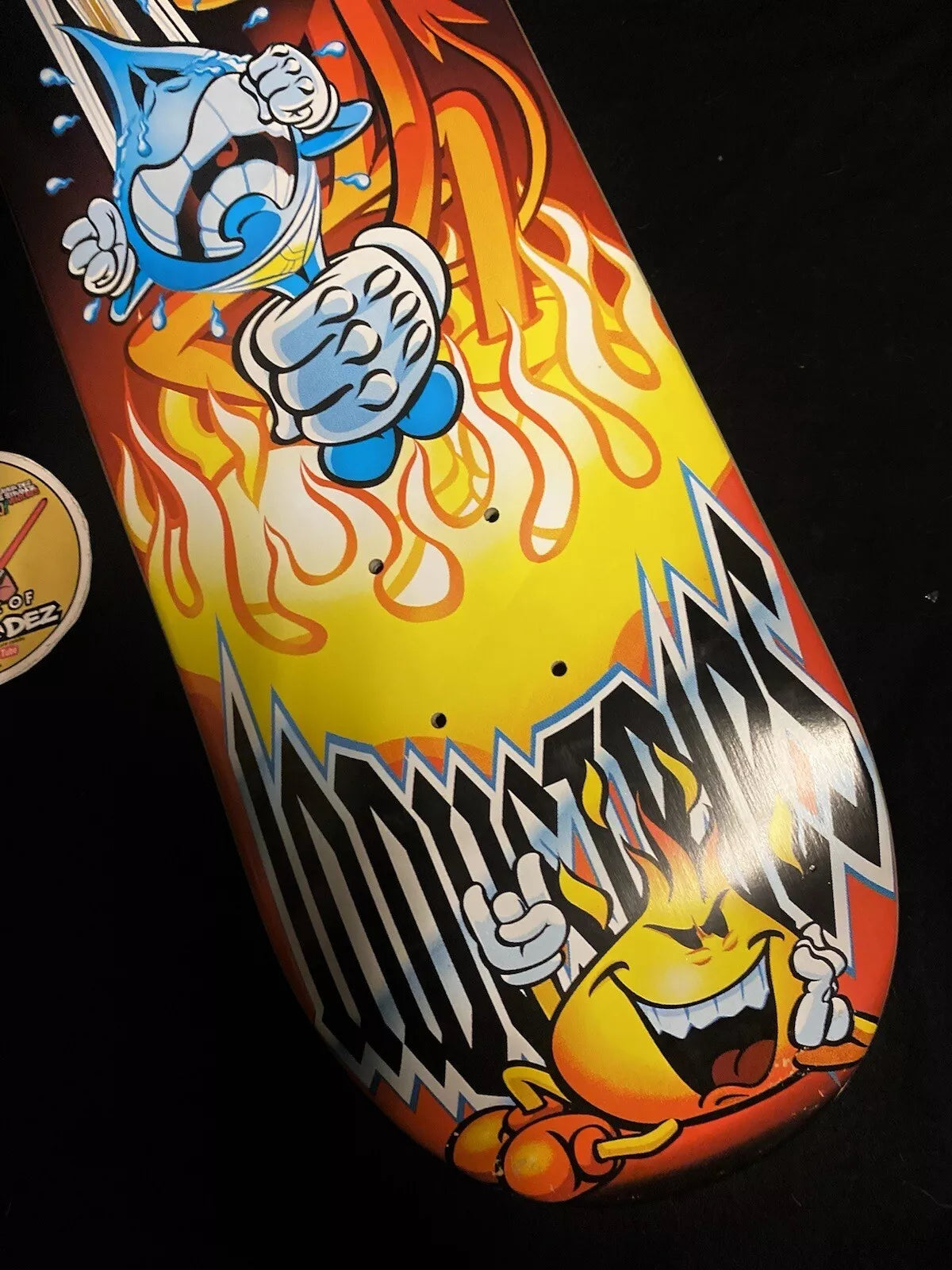 World Industries Devil Man Wet Willy Wedgie Skateboard Deck Flame Boy