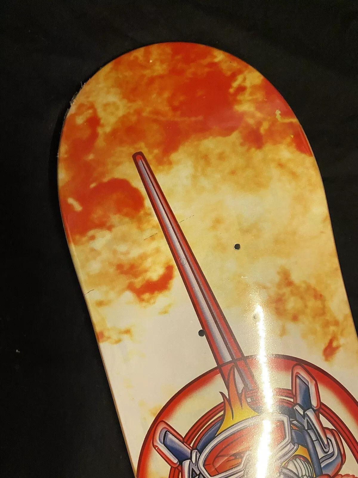 World Industries Fighter Jet Pilot Skateboard Deck Flame Boy Wet Willy