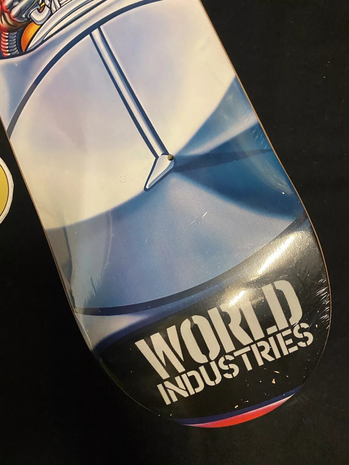 World Industries Fighter Jet Pilot Skateboard Deck Flame Boy Wet Willy
