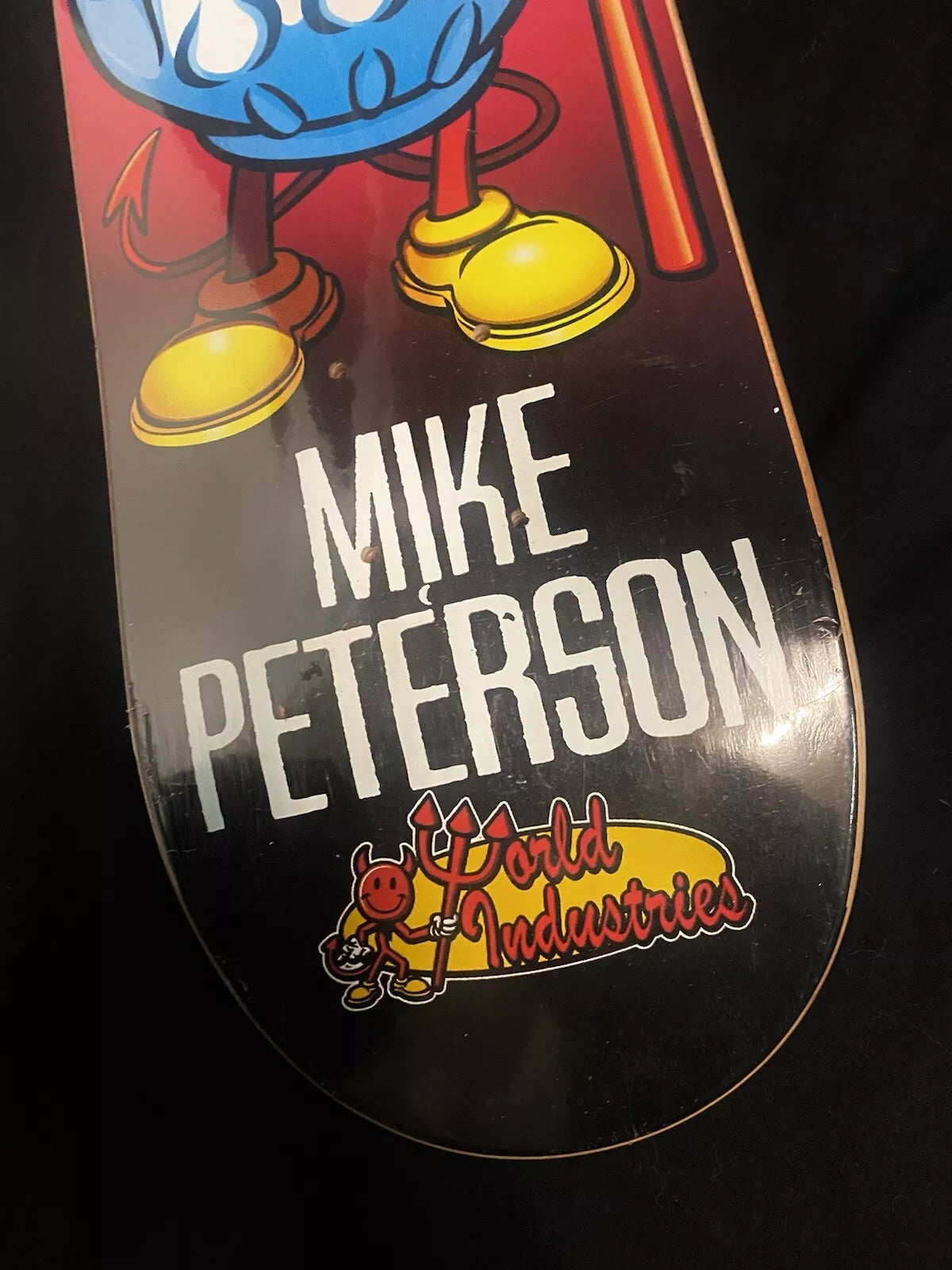 World Industries Mike Peterson Devil Man Skateboard Deck Flame Boy