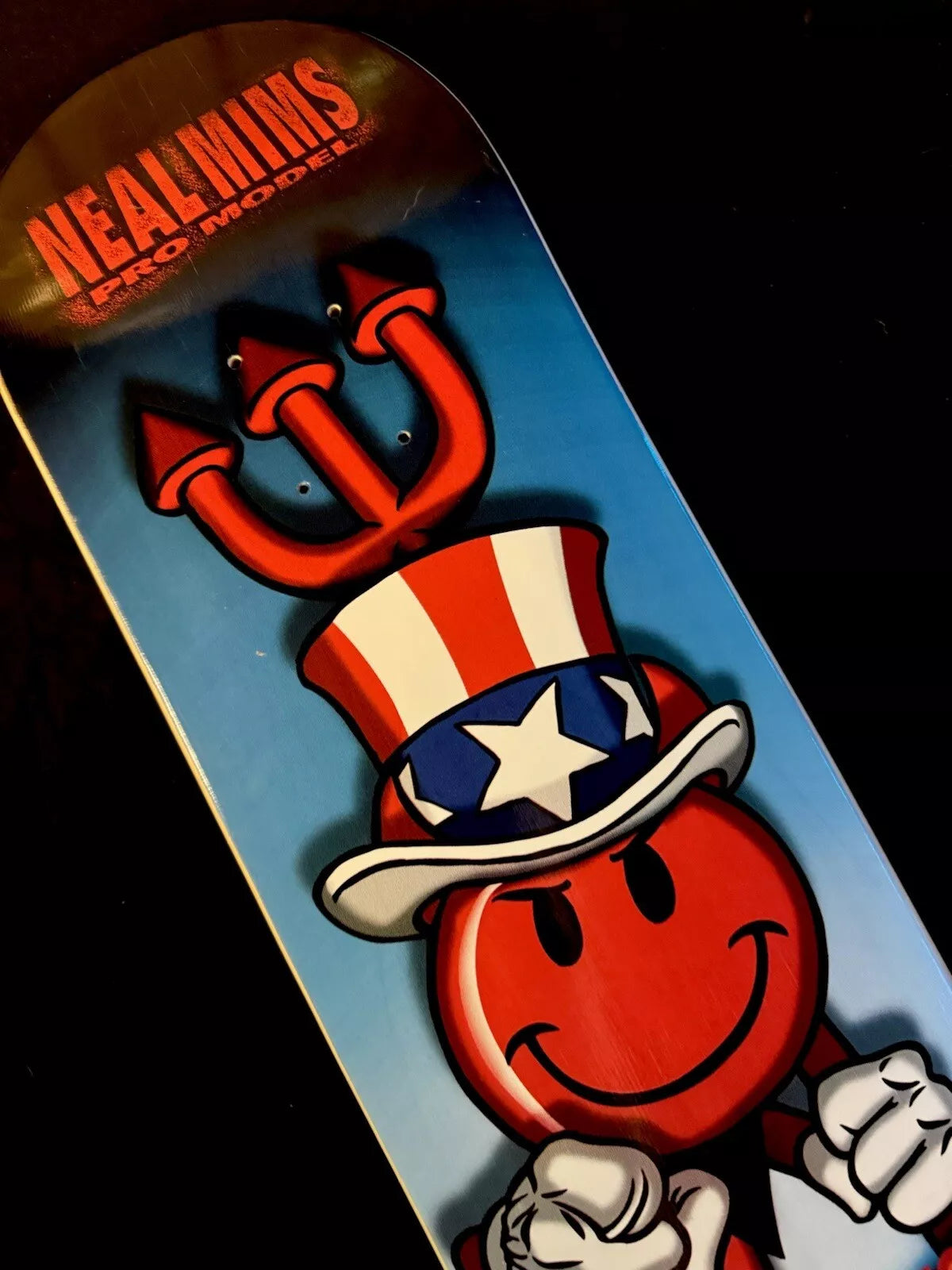 World Industries Devil Man I WANT YOU Skateboard Deck Flame Boy