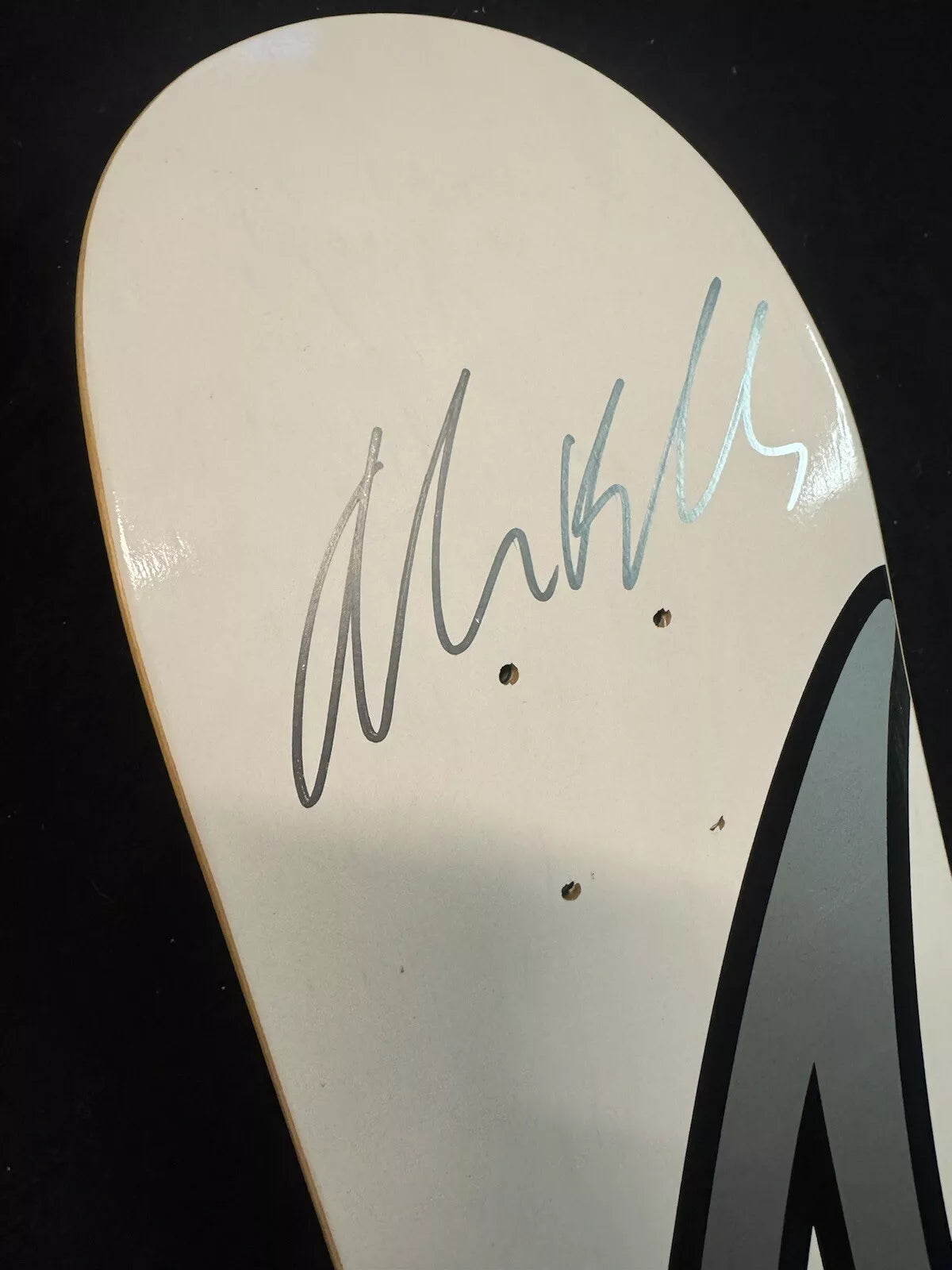 Andrew Reynolds Signed White A Logo Autographed Baker Skateboard Deck