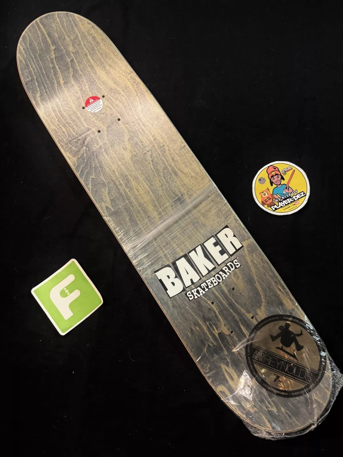Andrew Reynolds Signed White A Logo Autographed Baker Skateboard Deck