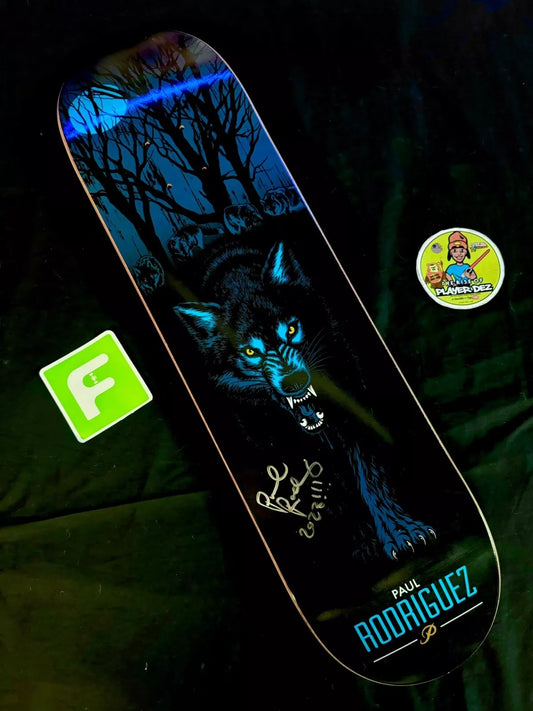 Paul Rodriguez Signed Wolf Prod Autographed Primitive Skateboard Deck