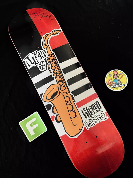 Jason Lee Signed Jazz Swingers Blues Autographed Stereo Sound Skateboard Deck