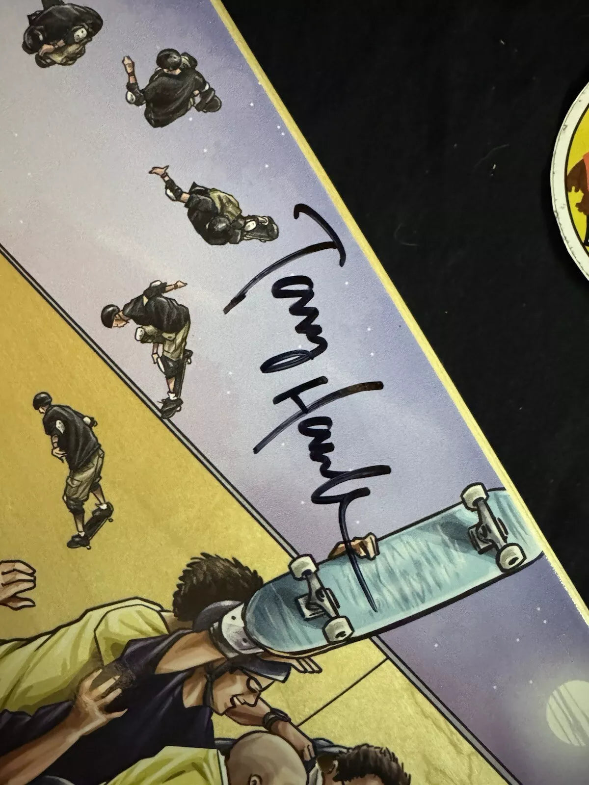 Tony Hawk Signed Do A 900 Autographed Storied Bones Skateboard Deck