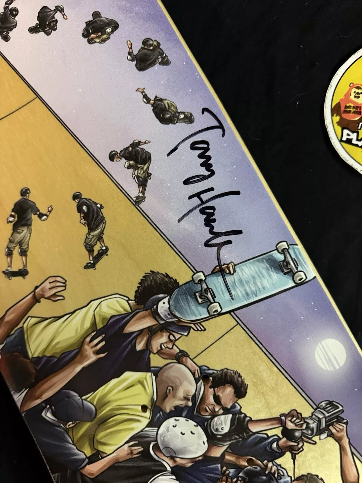Tony Hawk Signed Do A 900 Autographed Storied Bones Skateboard Deck