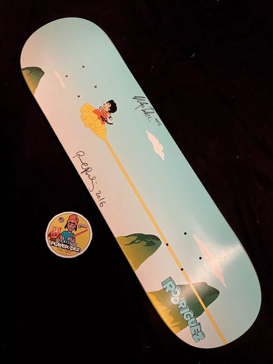 Paul Rodriguez Signed Nick Tucker Goku Nimbus Autographed Primitive Skateboard Deck