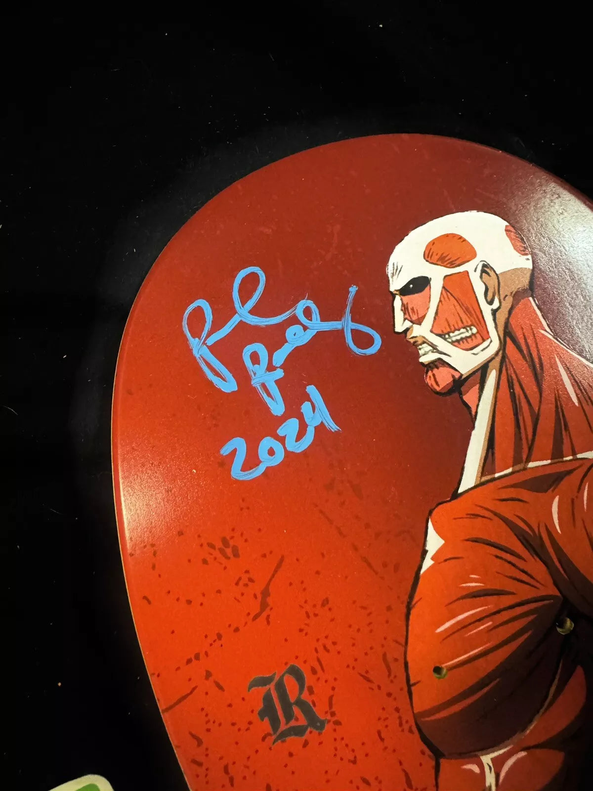 Paul Rodriguez Signed Attack On Titan Autographed Primitive Skateboard Deck Anime
