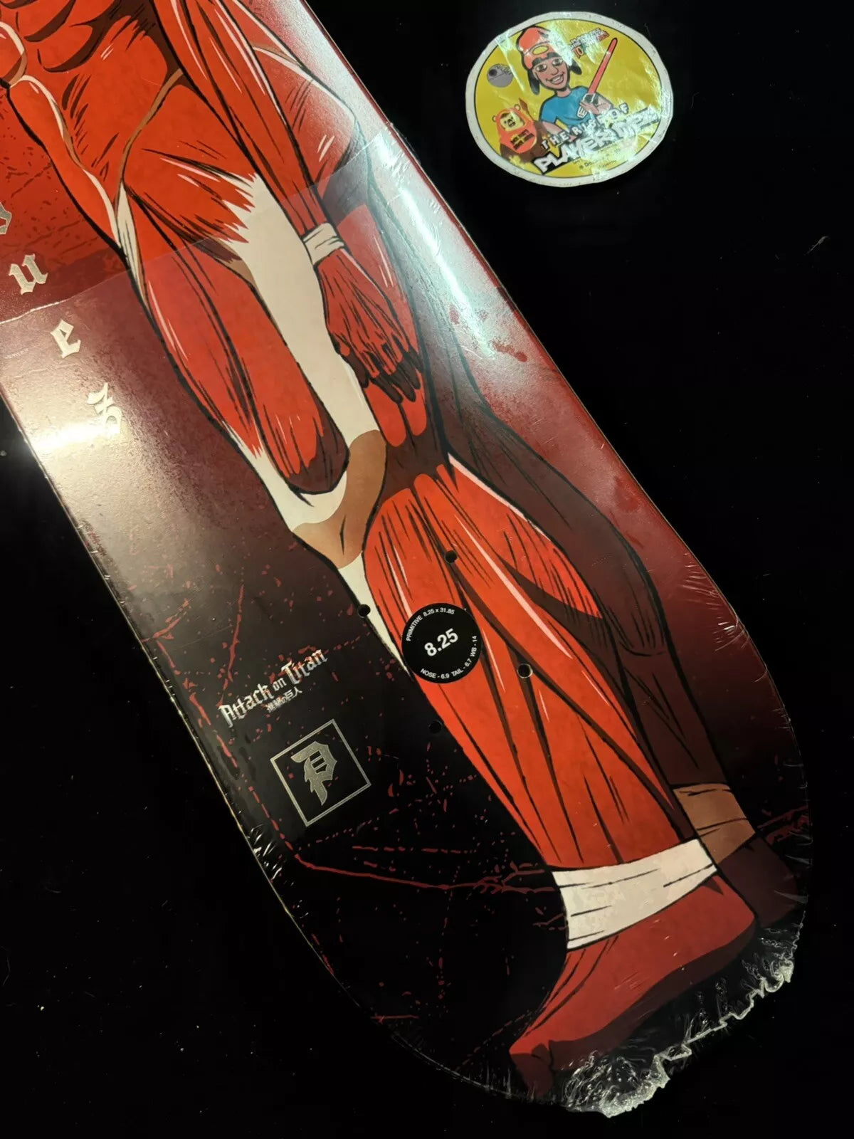 Paul Rodriguez Signed Attack On Titan Autographed Primitive Skateboard Deck Anime