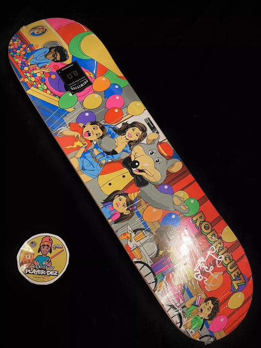Paul Rodriguez Signed Chuck E Cheese Autographed Skateboard Deck