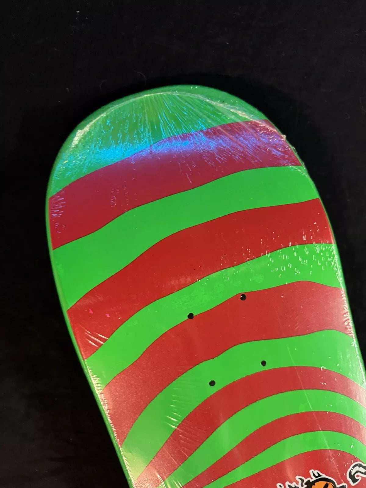 Corey Duffel Signed Neon Jack Skellington Autographed Adored Skateboard Deck