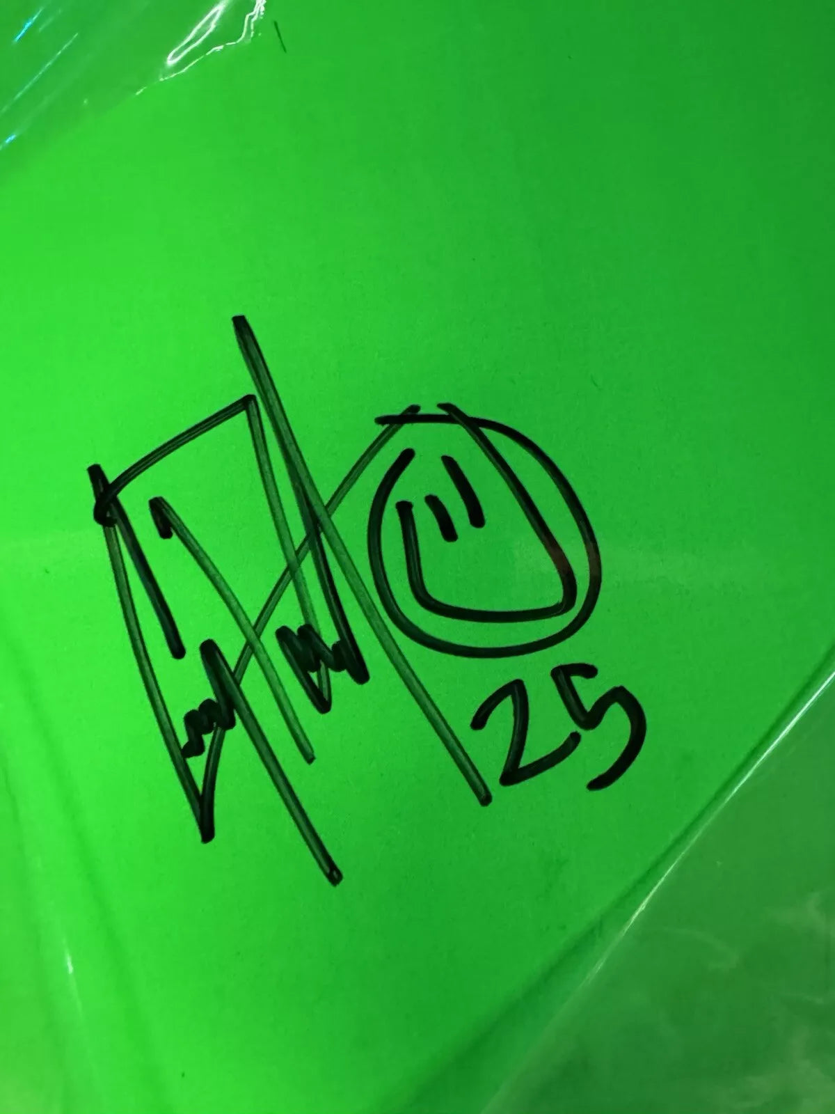 Corey Duffel Signed Neon Jack Skellington Autographed Adored Skateboard Deck