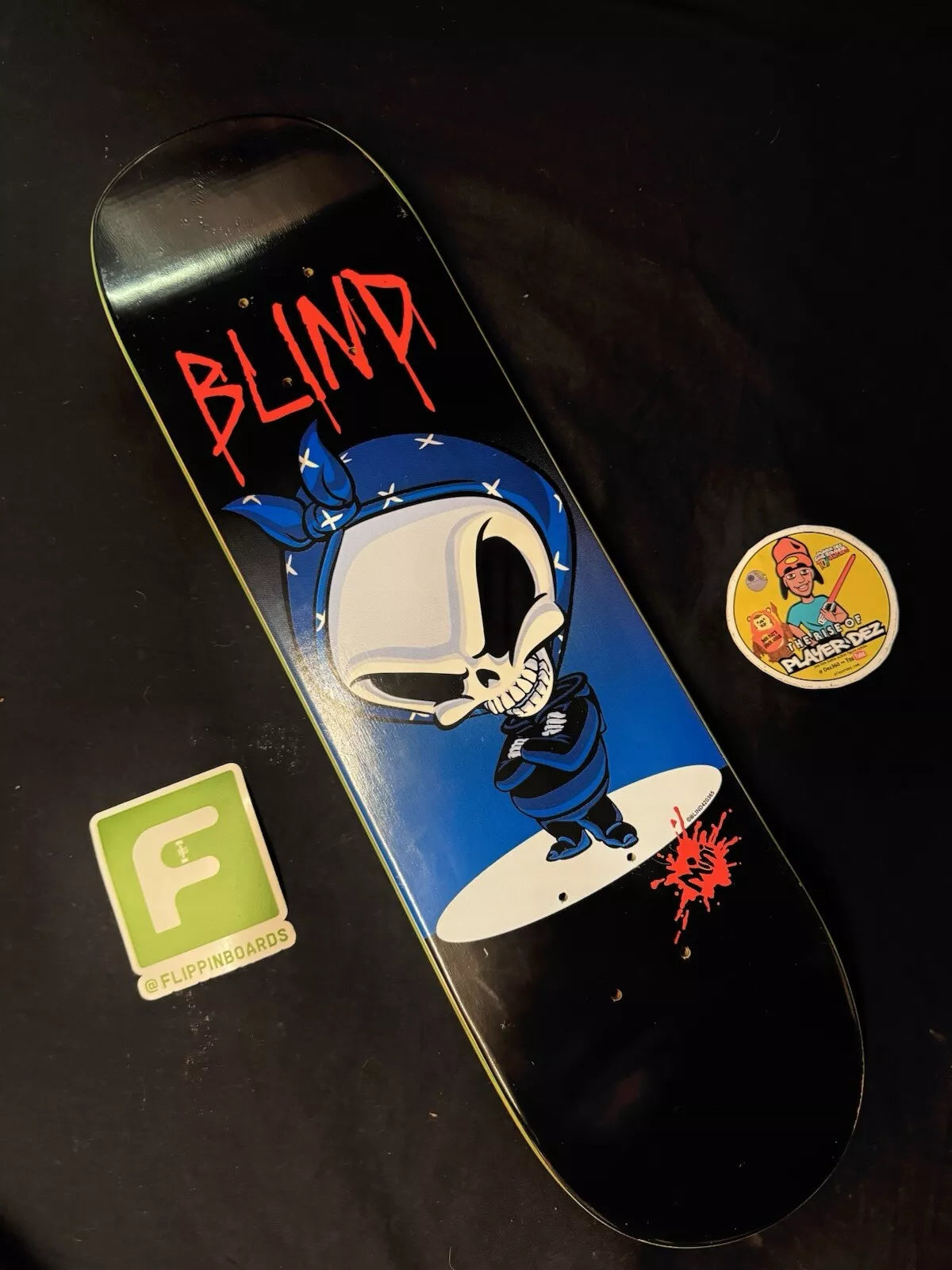 Blind Thugsta Reaper Bandana Tupac Skateboard Deck Vintage Mini Mid