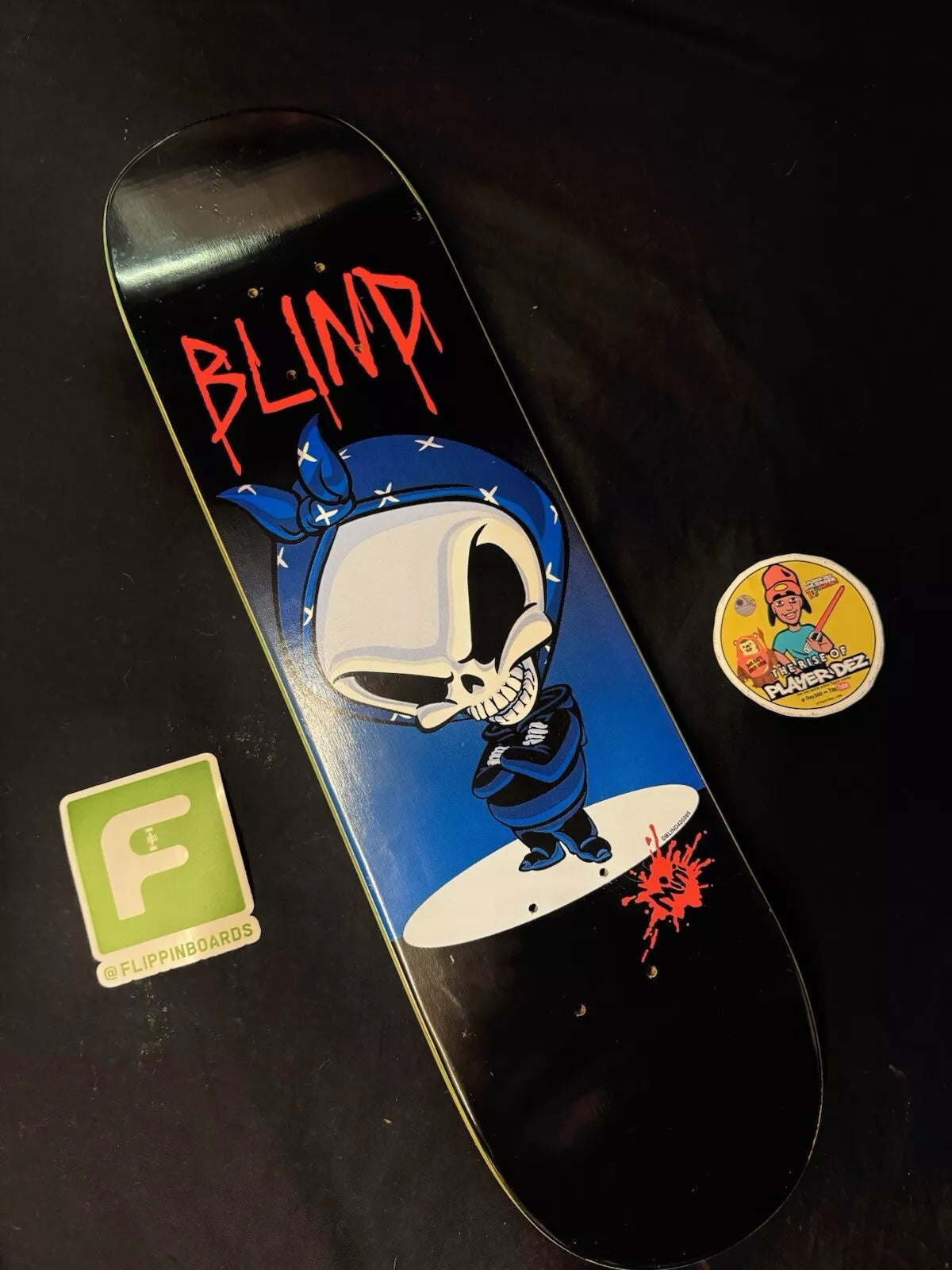 Blind Thugsta Reaper Bandana Tupac Skateboard Deck Vintage Mini Mid