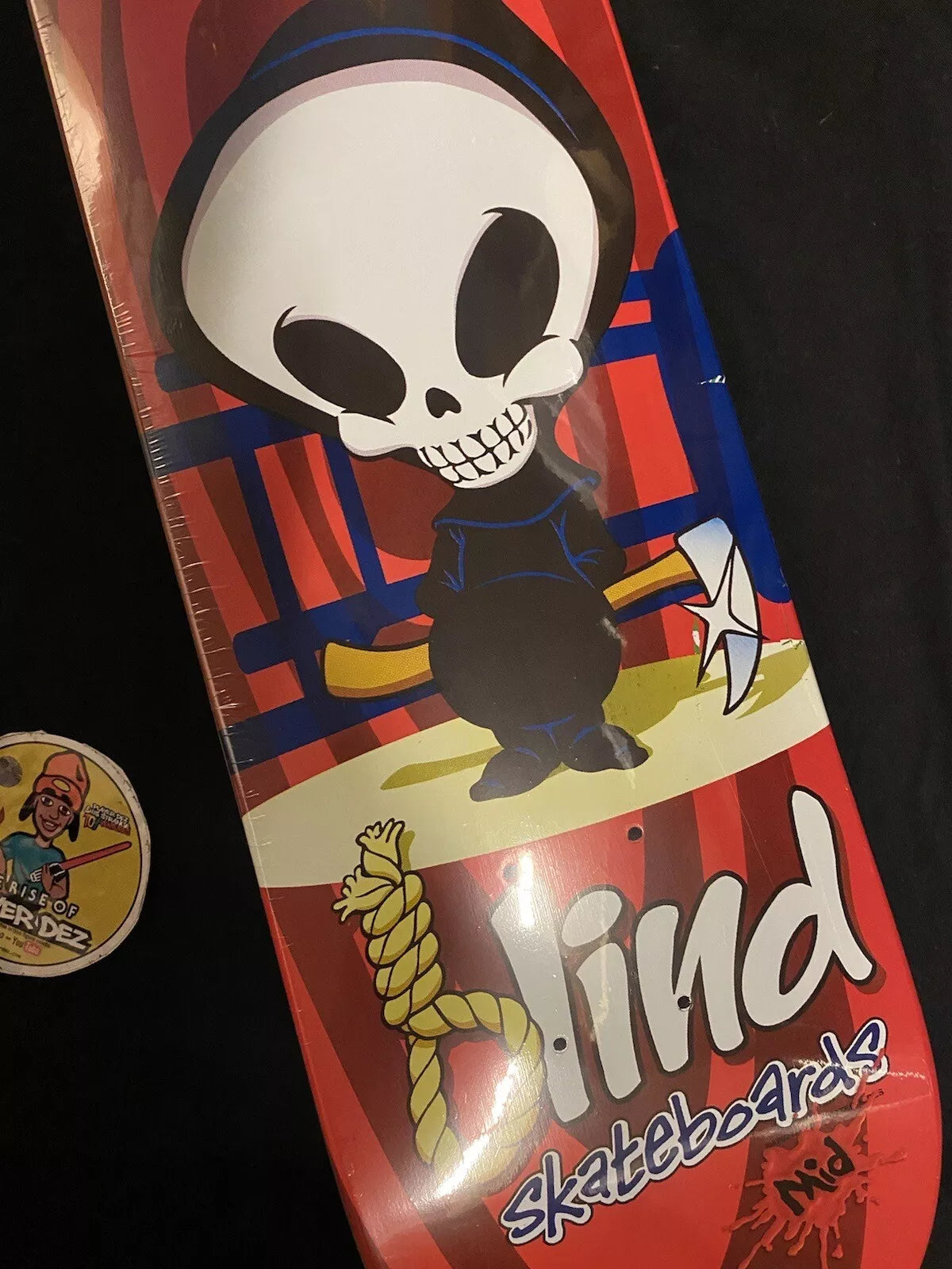 Blind Hang Noose Skateboard Deck Vintage In Shrink Mini Mid
