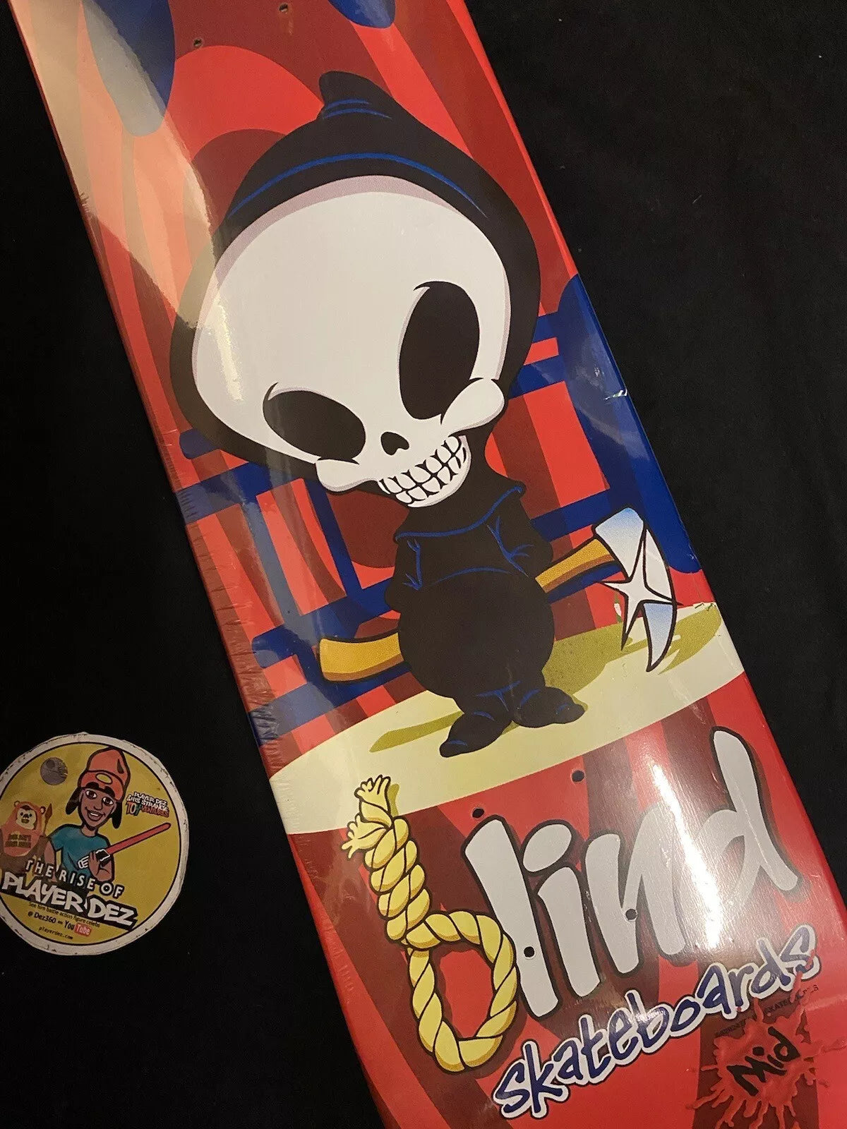 Blind Hang Noose Skateboard Deck Vintage In Shrink Mini Mid