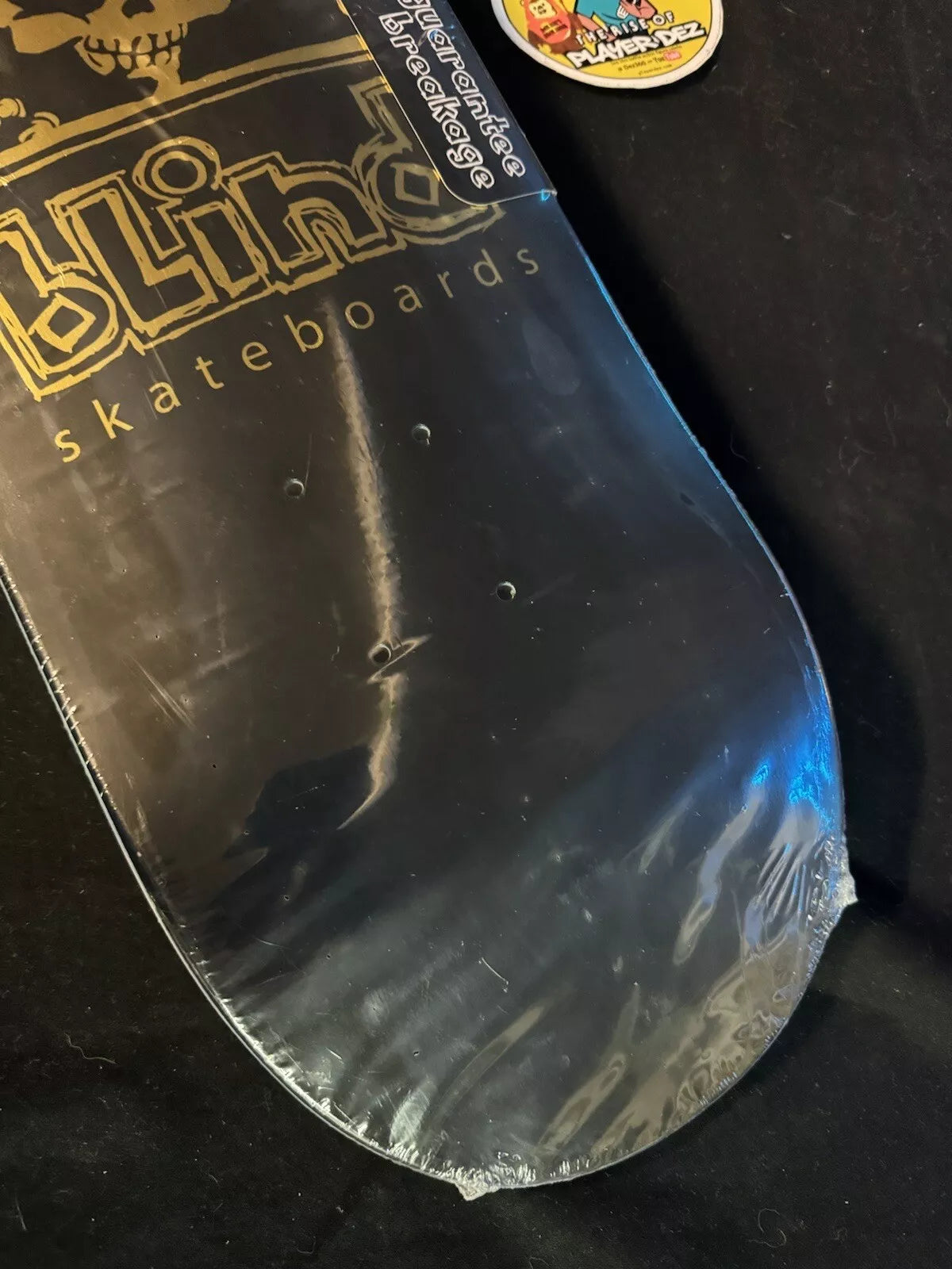 TJ Rogers Signed Unreleased Gold Foil Blind Reaper Autographed Skateboard Deck