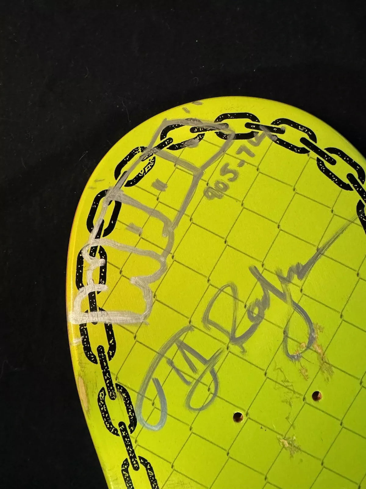TJ Rogers Signed Blind Reaper Lock And Chain Skateboard Deck
