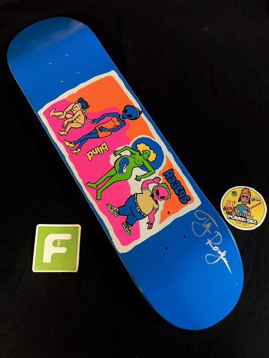 TJ Rogers Signed Blind Reaper Mark Gonzales Autographed Skateboard Deck