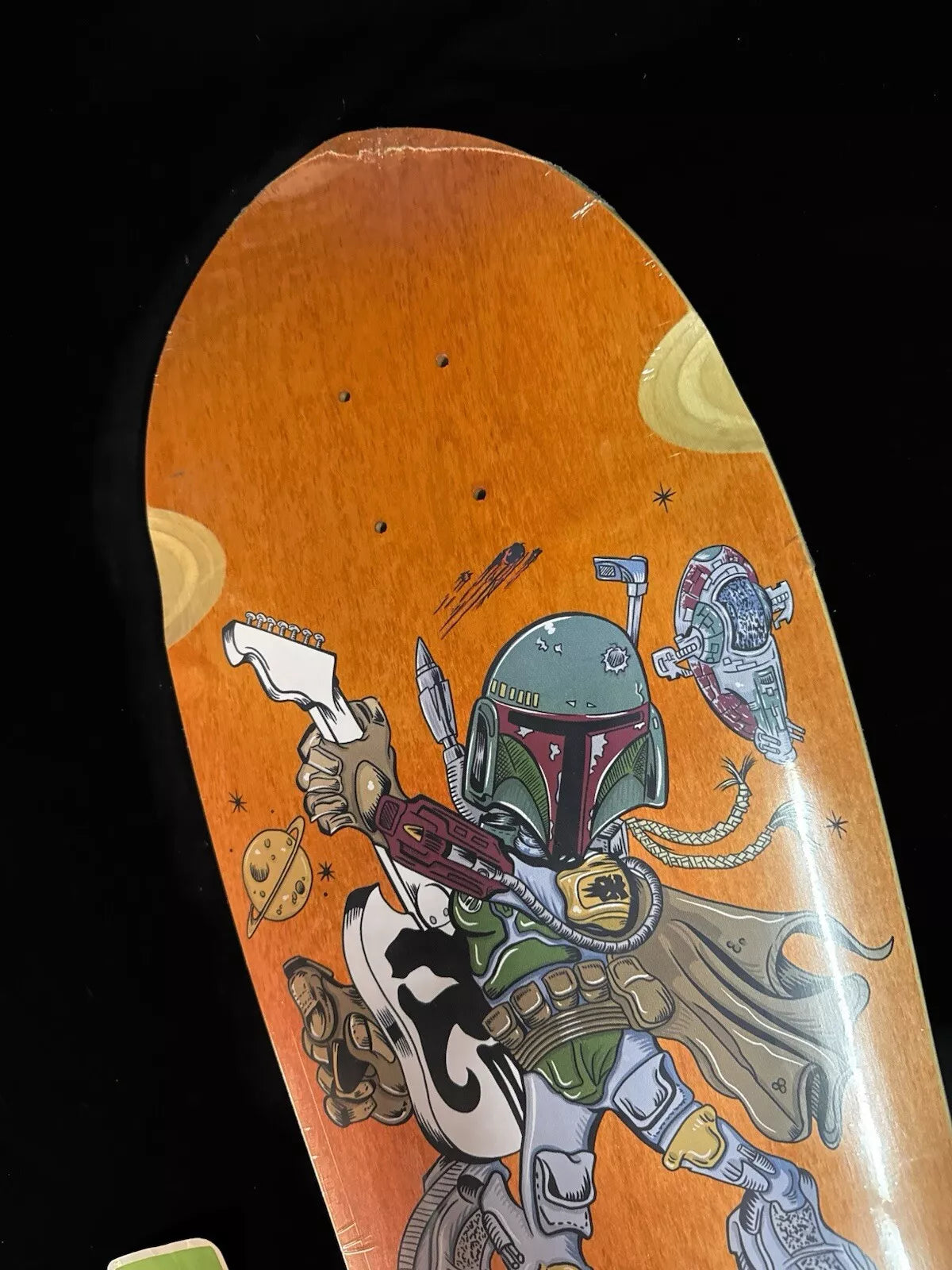 Steve Caballero Signed Rockin Boba Fett Artist Series Autographed Skateboard Deck