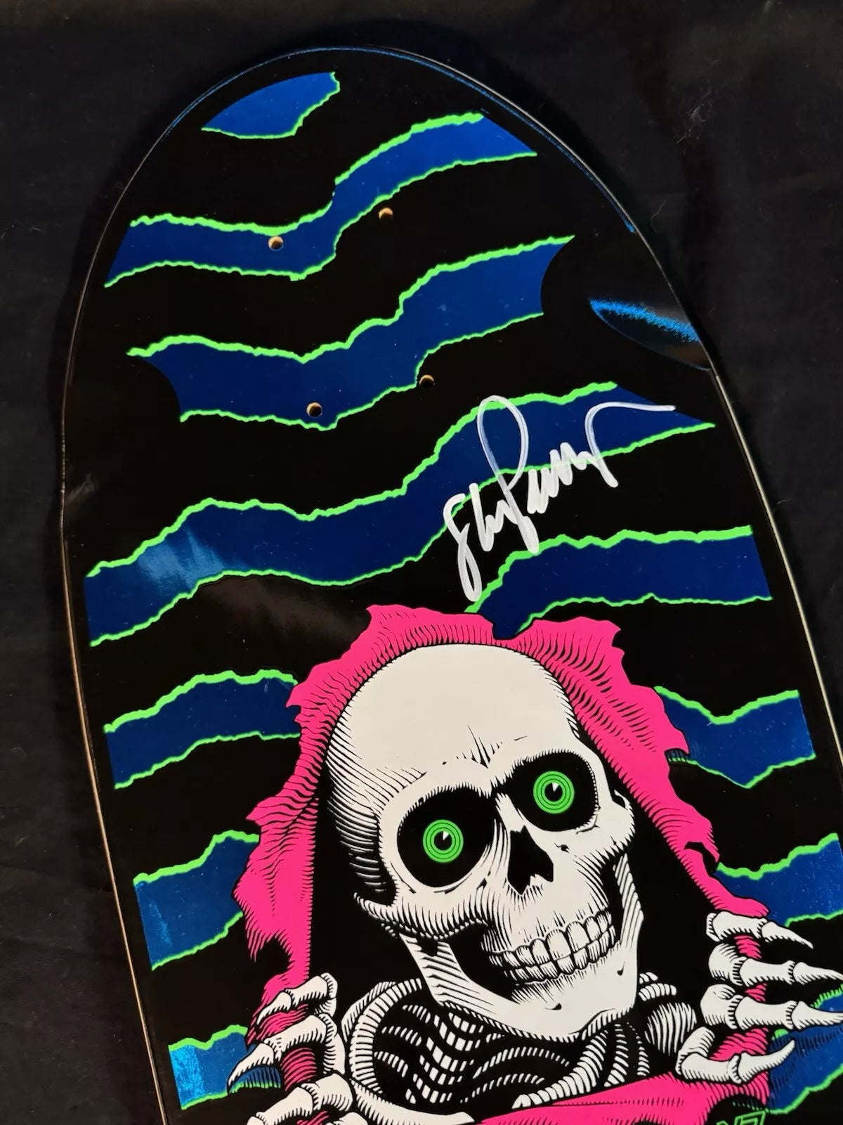 VC Johnson Signed Mike McGill Steve Caballero George Powell Ripper Autographed Skateboard Deck