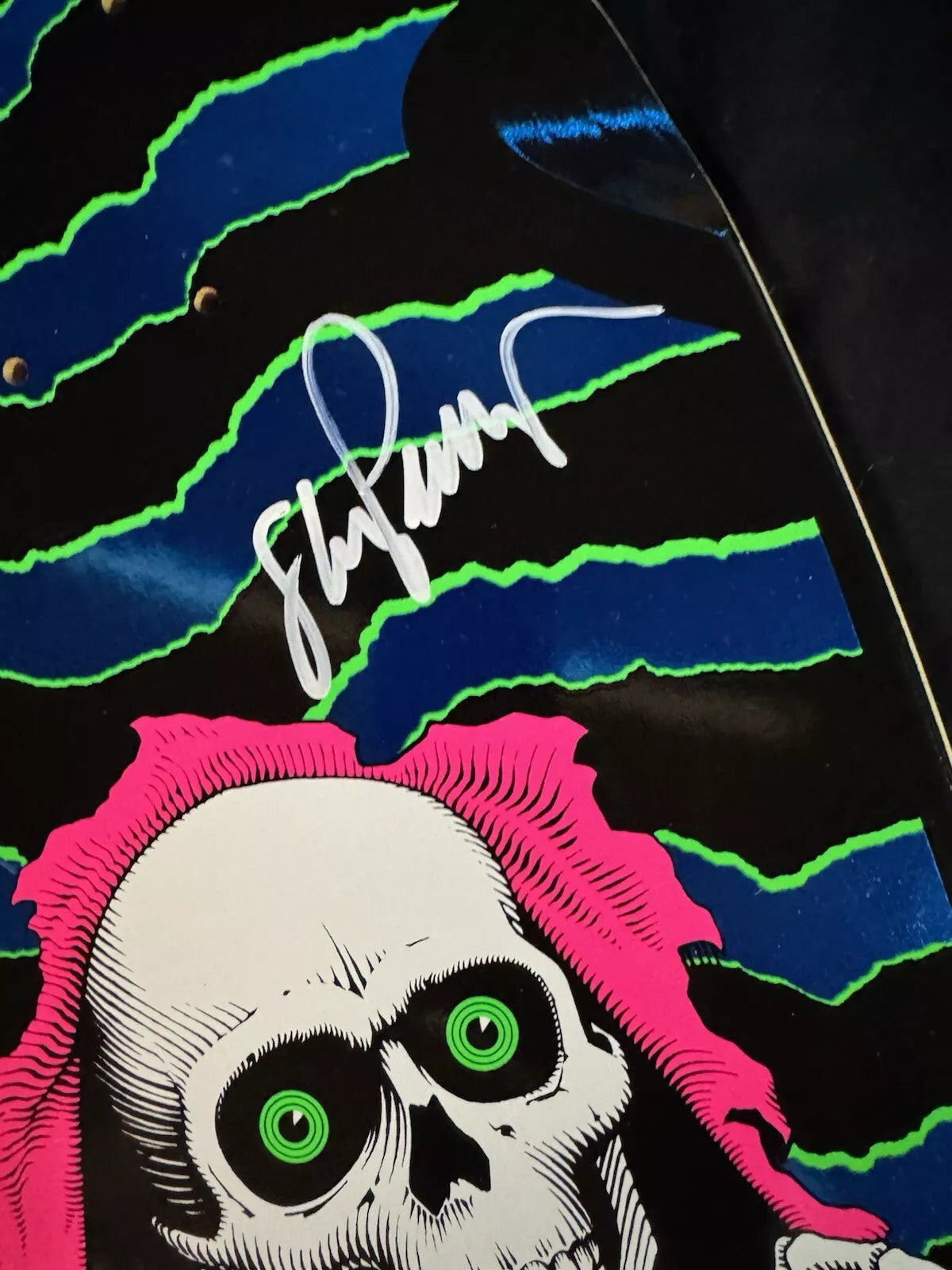 VC Johnson Signed Mike McGill Steve Caballero George Powell Ripper Autographed Skateboard Deck