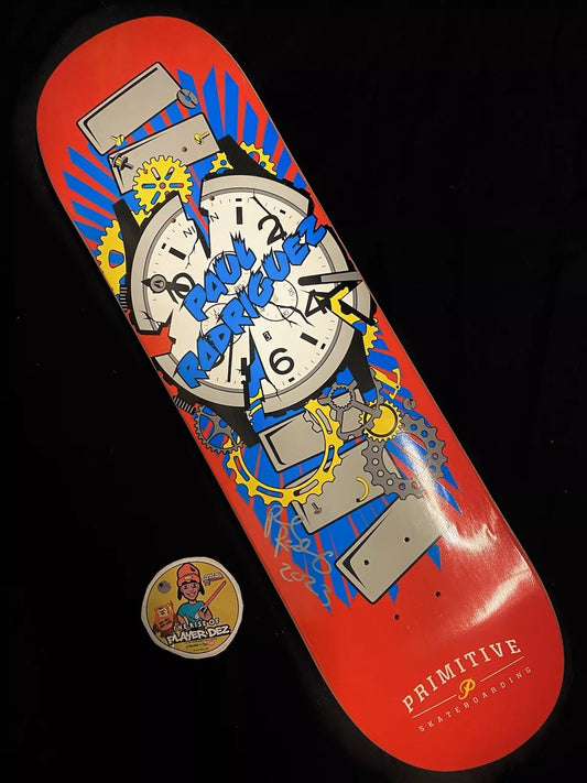 Paul Rodriguez Signed Primitive Red Nixon Autographed Skateboard Deck Claus Grabke