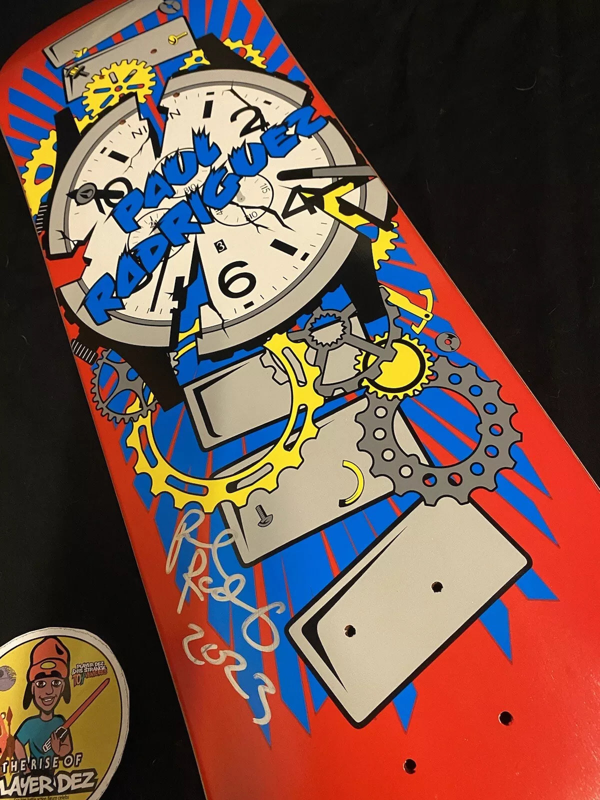 Paul Rodriguez Signed Primitive Red Nixon Autographed Skateboard Deck Claus Grabke