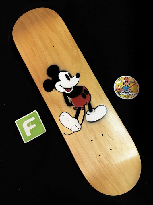 Jim Greco Signed Mickey Mouse Autographed Skateboard Deck Natural Hammers Sprayed