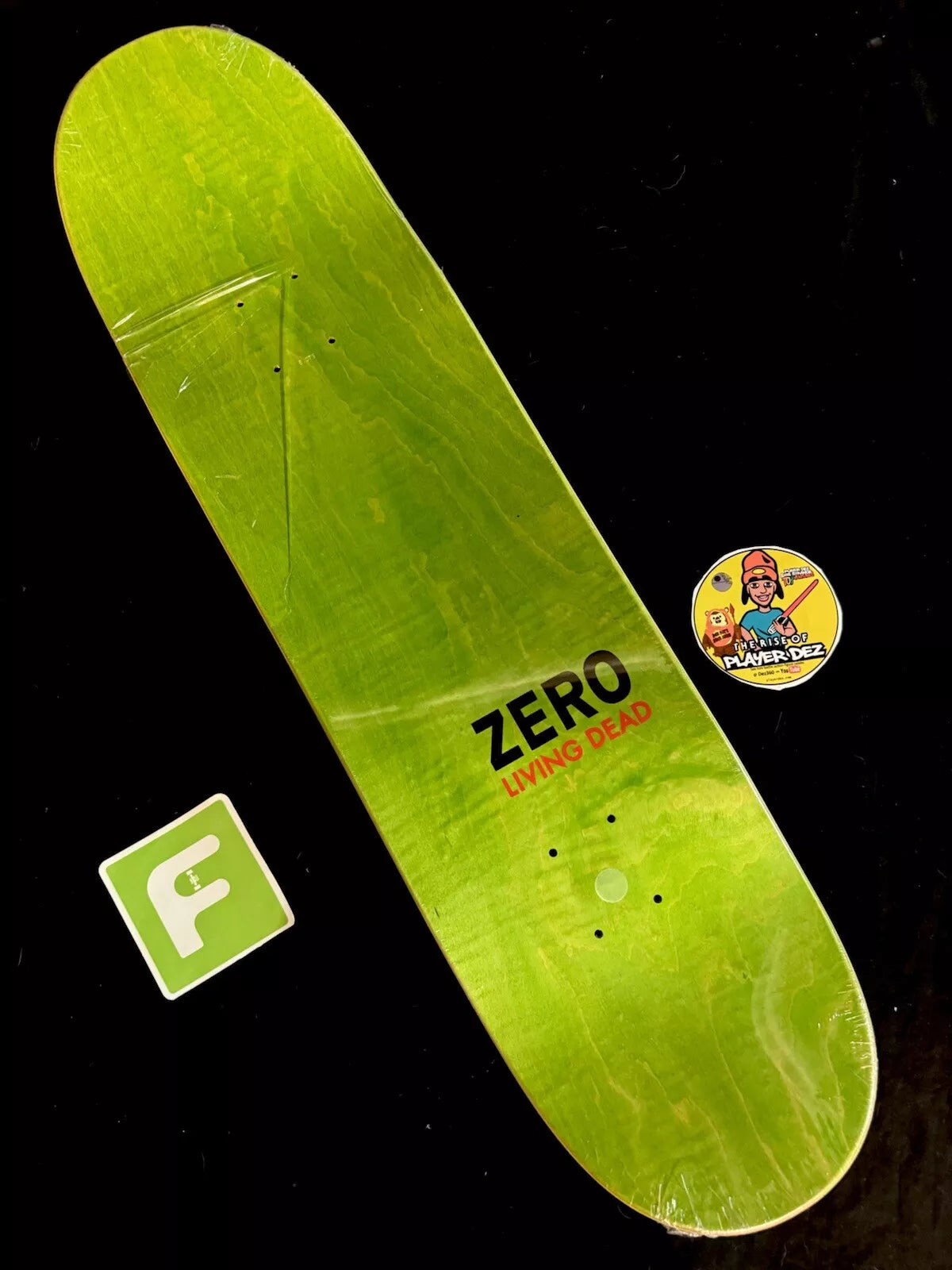 FOS Signed Chris Cole Skeleton Autographed Skateboard Deck Zero Living Dead