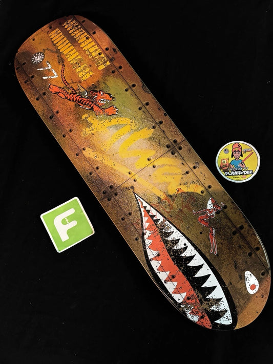 Signed Tony Alva Shark Missile Bomb Autographed Skateboard Deck