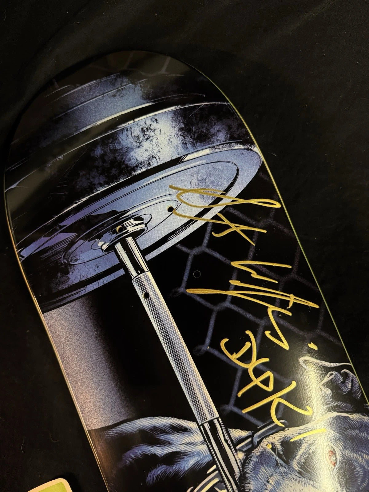 Signed Stevie Williams Caged Dog DGK Skateboard Deck Dirty Ghetto Kids