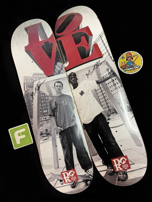 Signed Set Stevie Williams Blabac Josh Kalis Love Park DGK Autographed Skateboard Decks