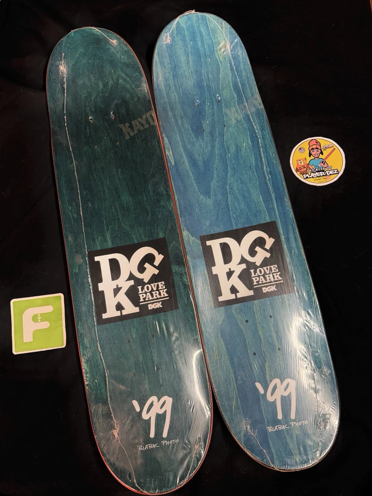 Signed Set Stevie Williams Blabac Josh Kalis Love Park DGK Autographed Skateboard Decks