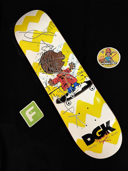 Signed Stevie Williams DGK Charlie Brown Peanuts Autographed Skateboard Deck