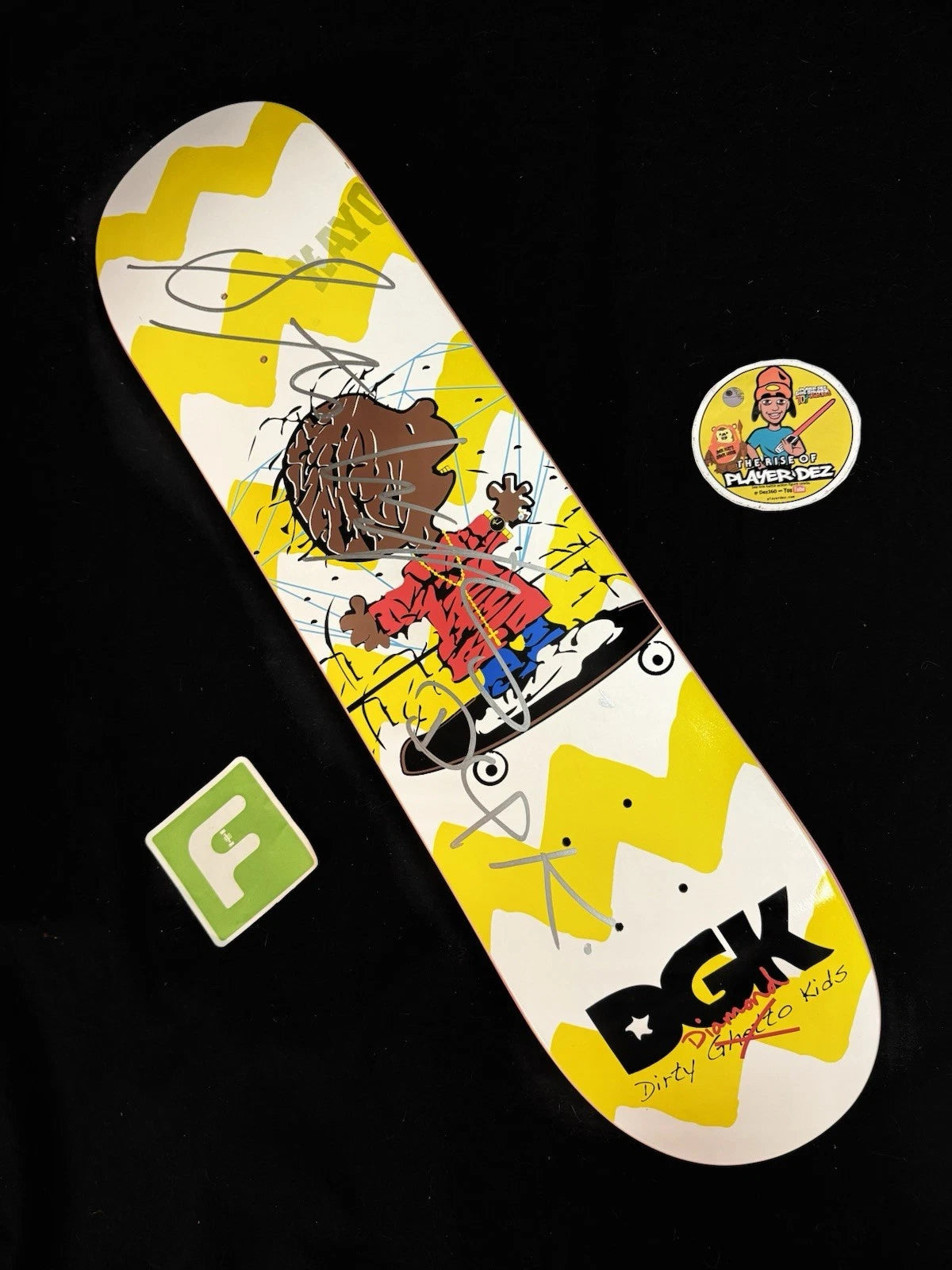 Signed Stevie Williams DGK Charlie Brown Peanuts Autographed Skateboard Deck
