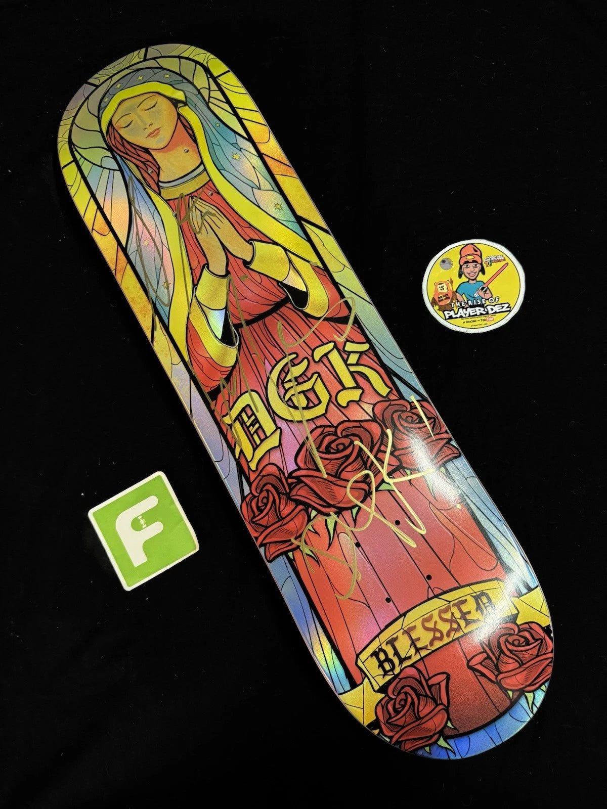 Signed Stevie Williams Cathedral DGK Autographed Skateboard Deck