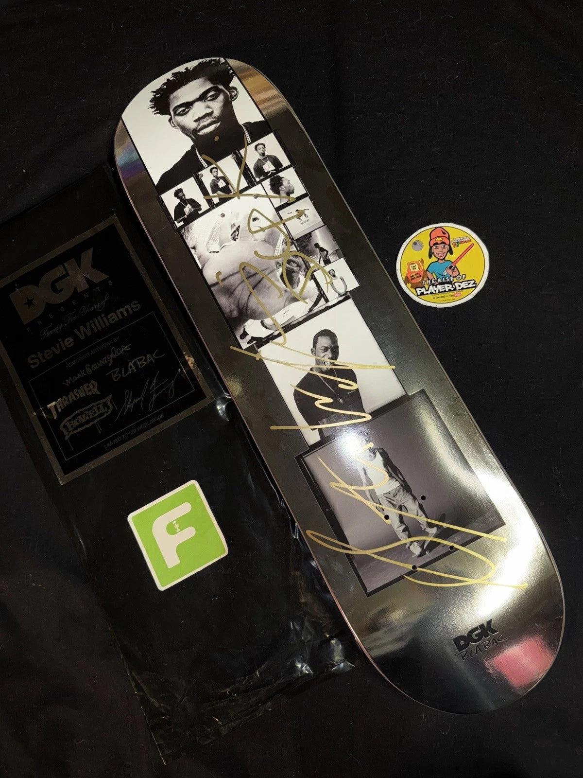 Signed Stevie Williams Blabac 25 Years DGK Blind Bag Autographed Skateboard Deck