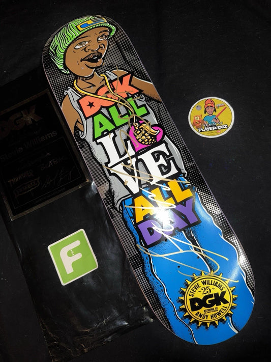 Signed Stevie Williams Andy Howell 25 Years DGK Blind Bag Autographed Skateboard Deck