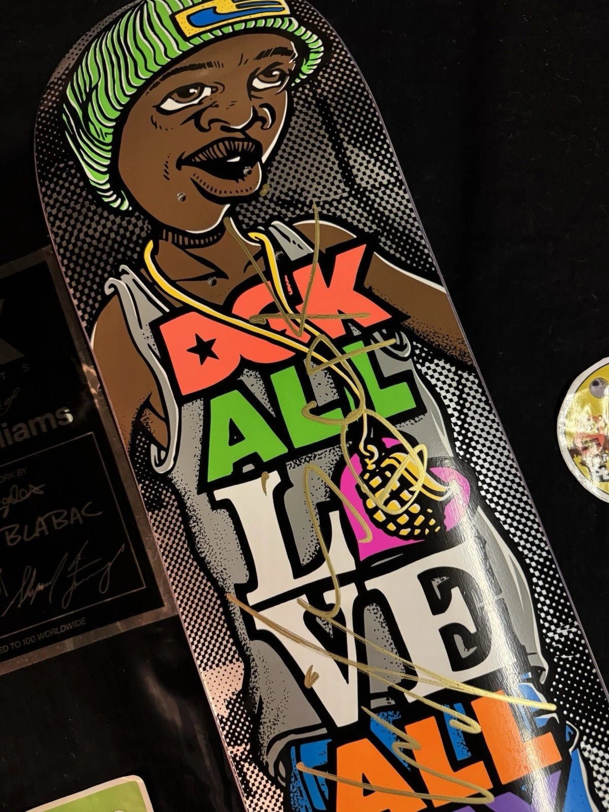 Signed Stevie Williams Andy Howell 25 Years DGK Blind Bag Autographed Skateboard Deck
