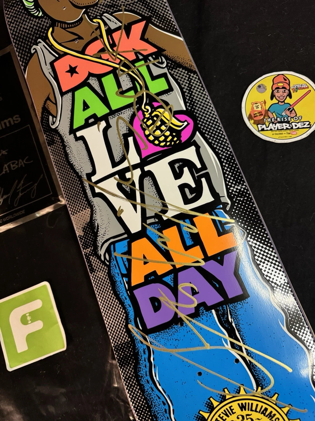 Signed Stevie Williams Andy Howell 25 Years DGK Blind Bag Autographed Skateboard Deck