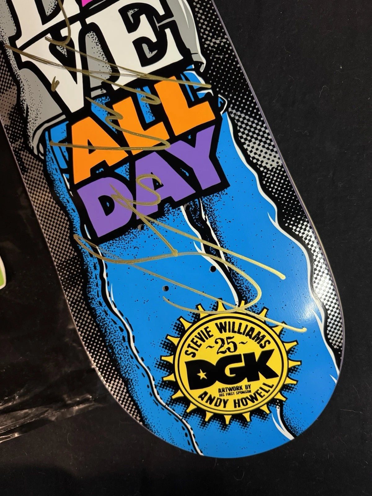 Signed Stevie Williams Andy Howell 25 Years DGK Blind Bag Autographed Skateboard Deck