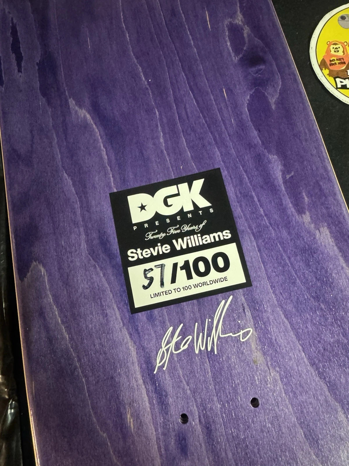 Signed Stevie Williams Andy Howell 25 Years DGK Blind Bag Autographed Skateboard Deck