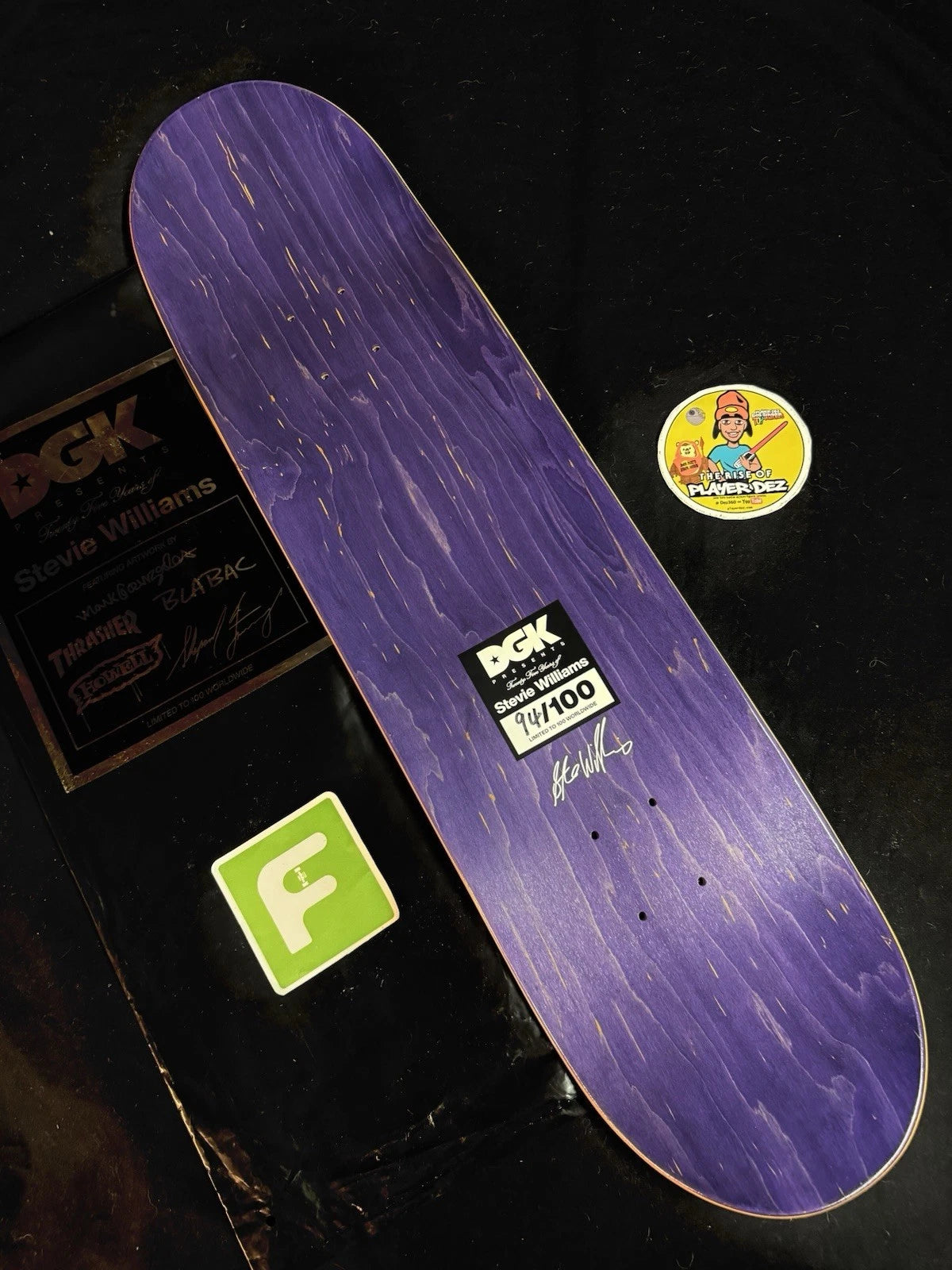 Signed Stevie Williams Mark Gonzales 25 Years DGK Blind Bag Autographed Skateboard Deck