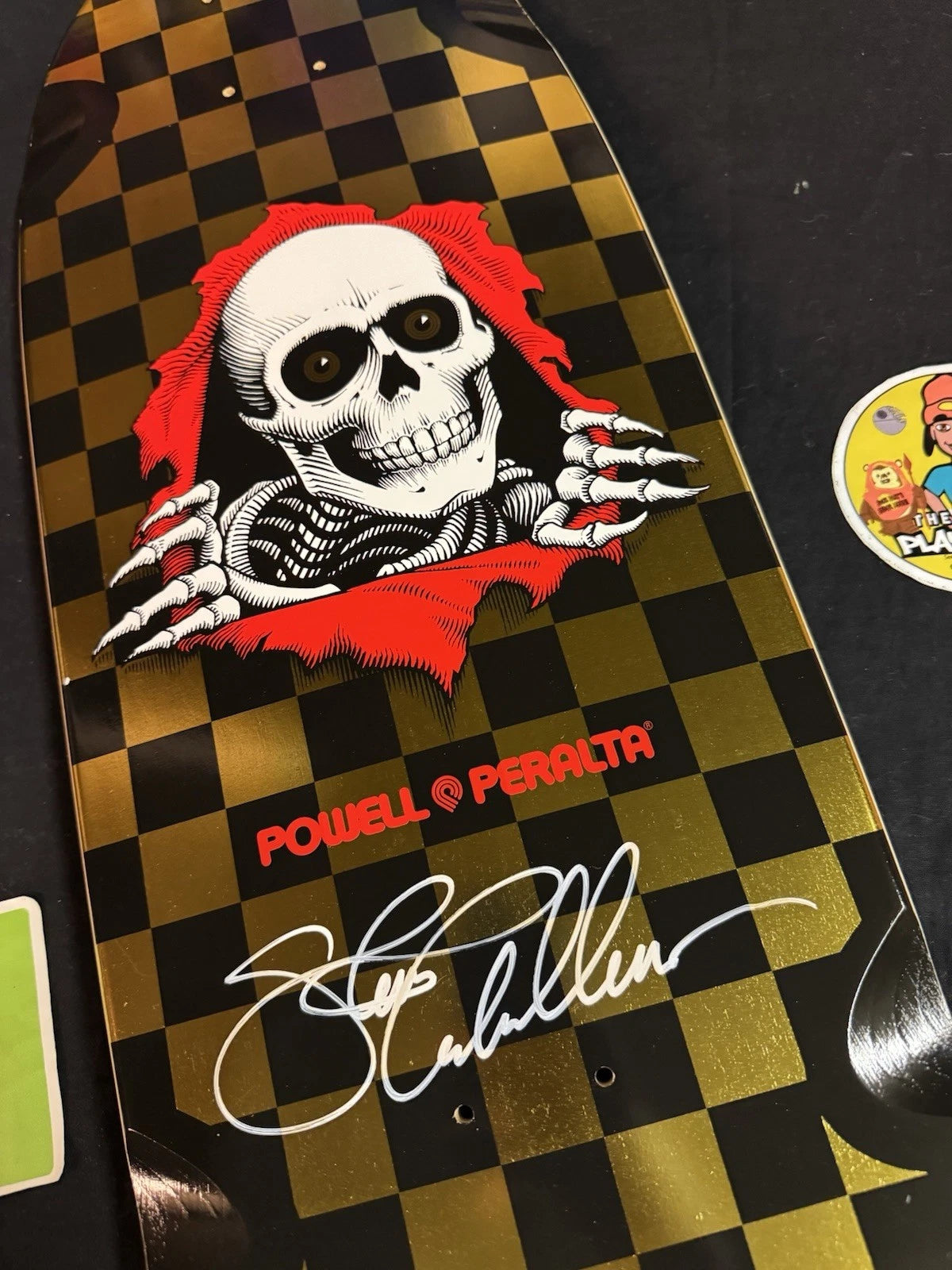 Signed Steve Caballero OG Ripper Gold Powell Peralta Autographed Skateboard Deck