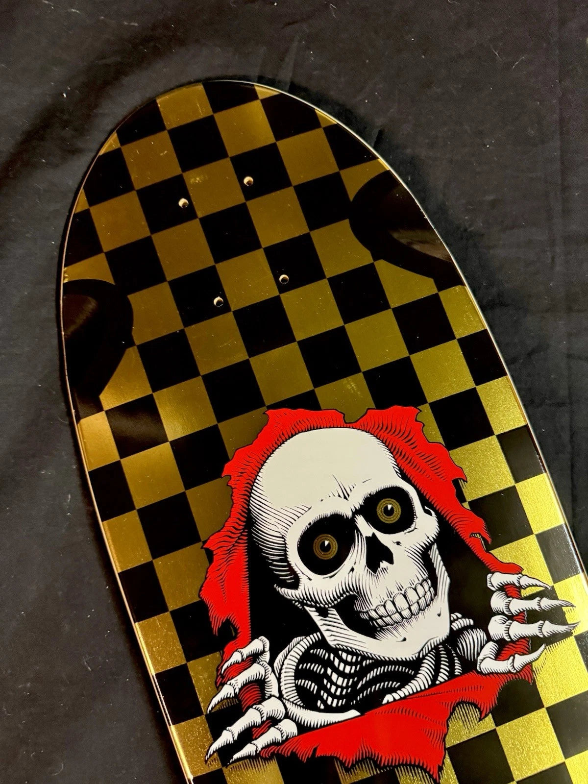 Signed Steve Caballero OG Ripper Gold Powell Peralta Autographed Skateboard Deck