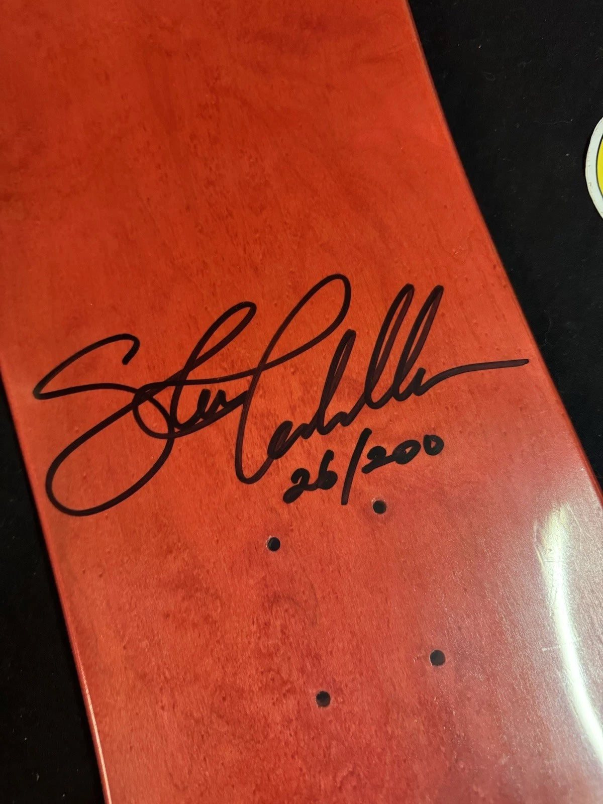 Signed Steve Caballero Pinstriper Artist Series Autographed Skateboard Deck