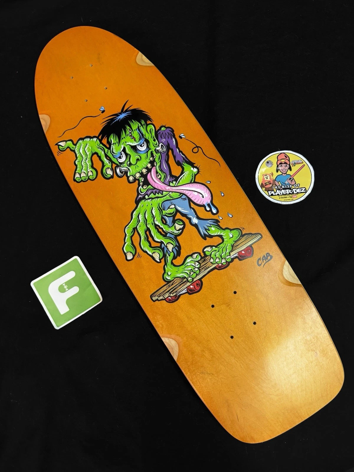 Signed Steve Caballero Frankenstein Artist Series Autographed Skateboard Deck