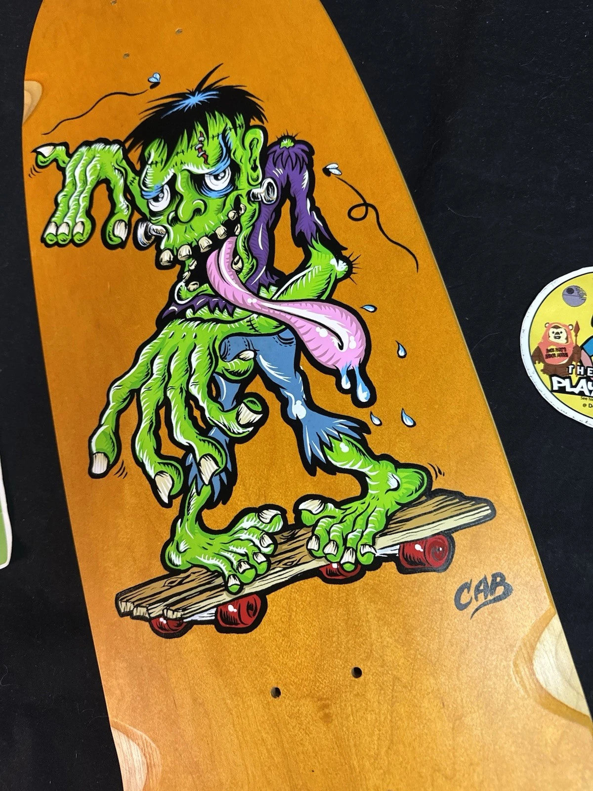Signed Steve Caballero Frankenstein Artist Series Autographed Skateboard Deck
